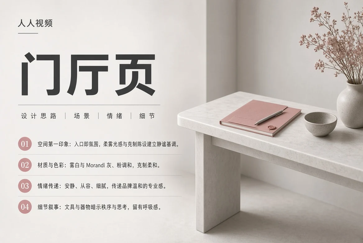 人人视频门厅页视觉